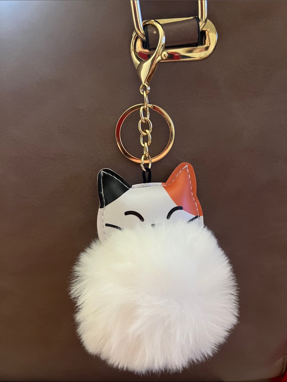 π₯Cute Cat Pom Pom Keychain - All Assorted Colors - Picture 6 of 12